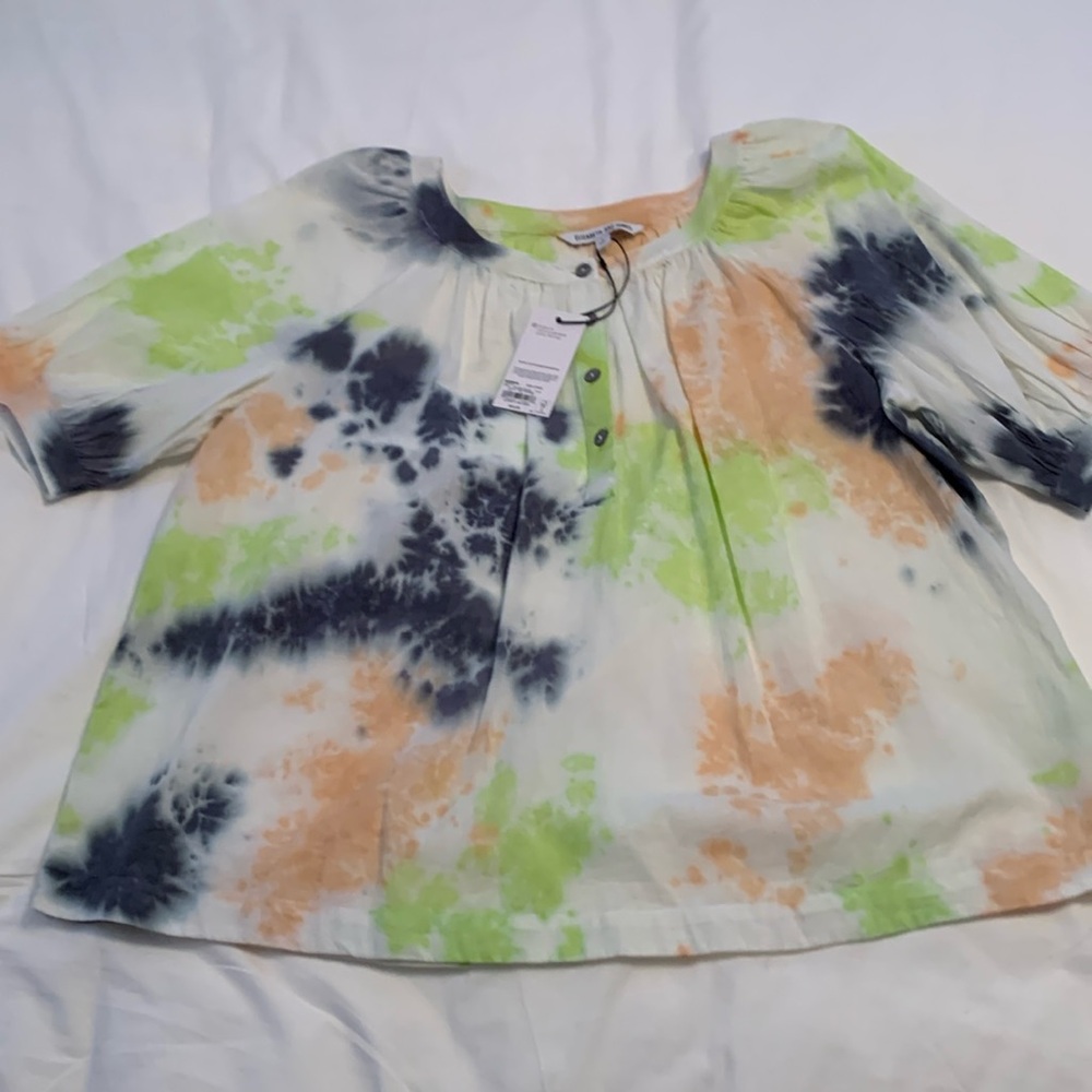 Elizabeth & James L s/s cotton blouse NWT